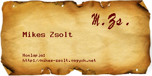 Mikes Zsolt névjegykártya